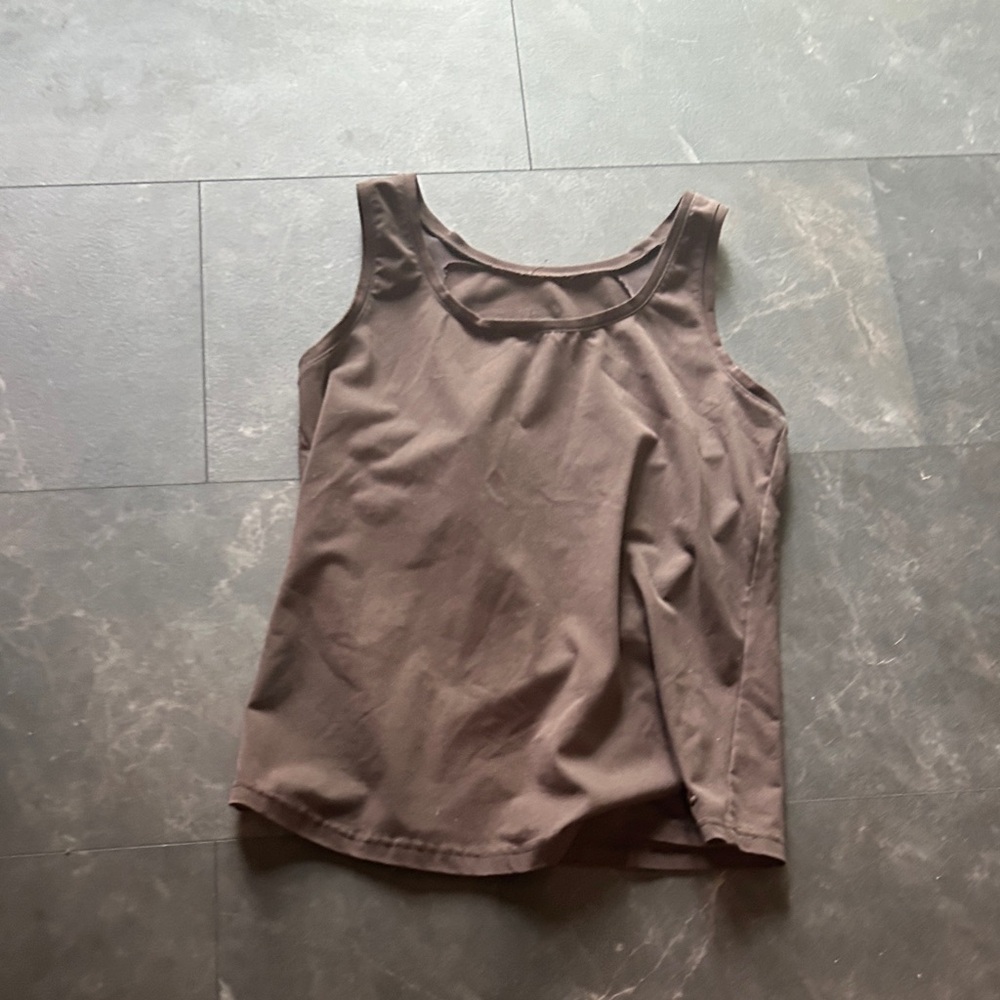Women's Brown Sleeveless Top 2
